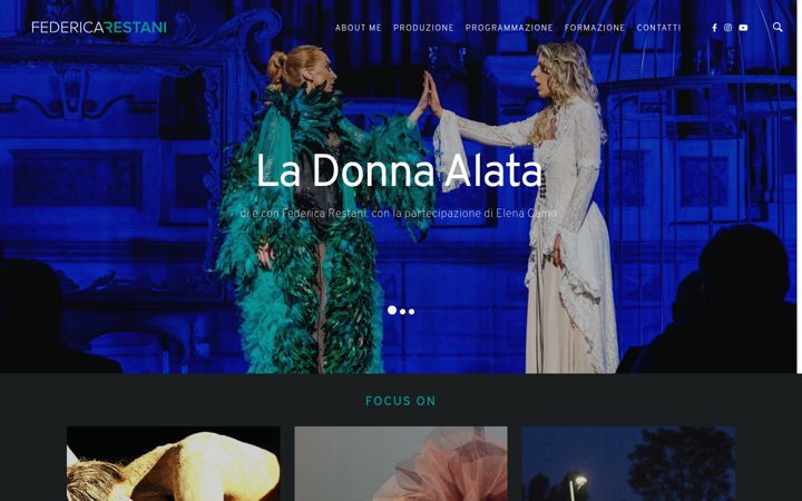 Screenshot of federicarestani.it