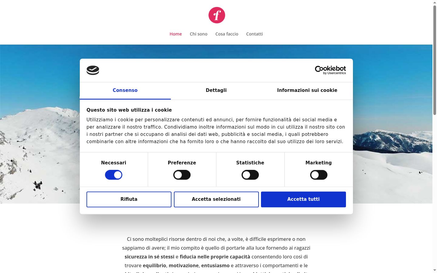 Sutikimo reklamjuostės, rodytos prieš bet kokią sąveiką, ekrano kopija