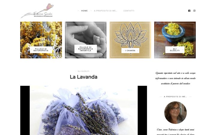 Screenshot of federicasecchi.it