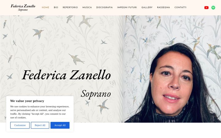 Screenshot of federicazanello.com