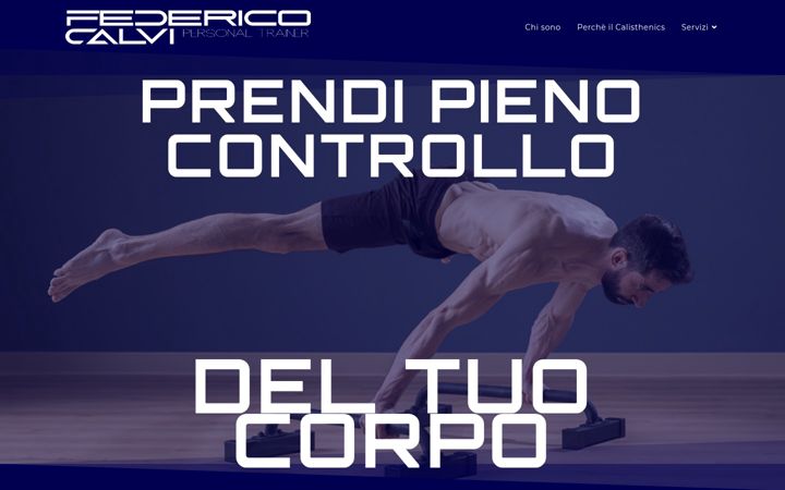 Screenshot of federicocalvi.it
