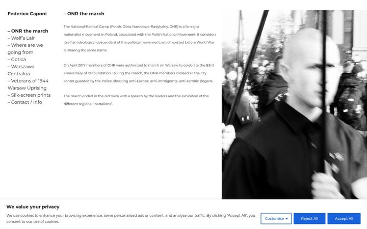 Screenshot of federicocaponi.com
