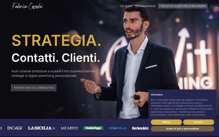 Screenshot of federicocasadei.com