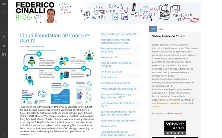 Screenshot of federicocinalli.com