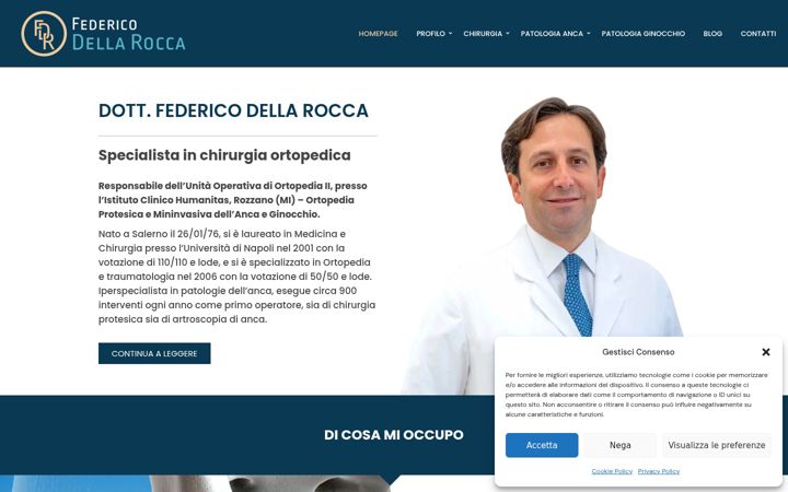 Screenshot of federicodellarocca.it