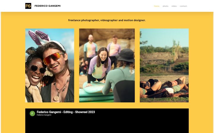 Screenshot of federicogangemi.com