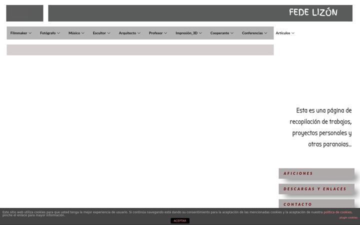 Screenshot of federicolizon.es
