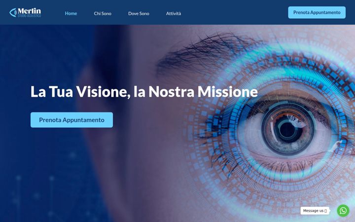 Posnetek zaslona federicomerlin.com