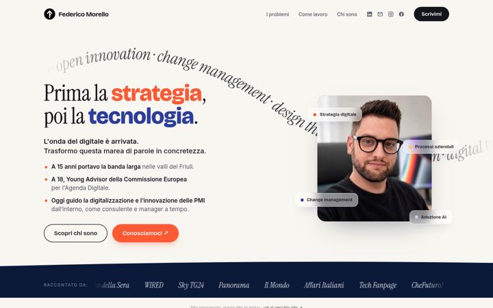Screenshot of federicomorello.com