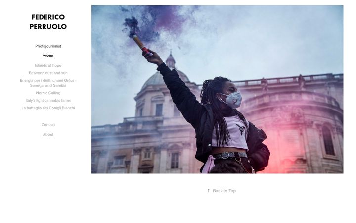 Screenshot of federicoperruolo.com