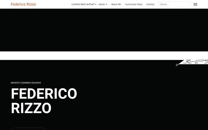Ekraanipilt saidist federicorizzo.com