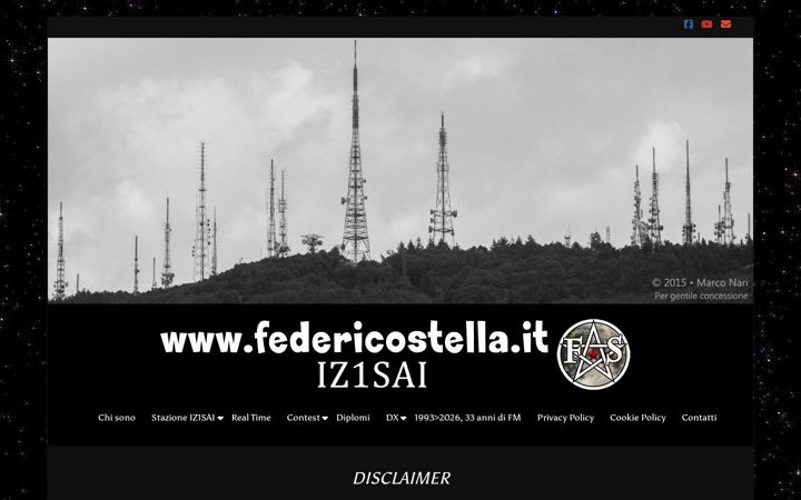 Captură de ecran a federicostella.it