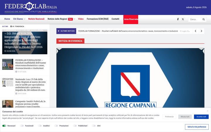 Screenshot of federlabitalia.it
