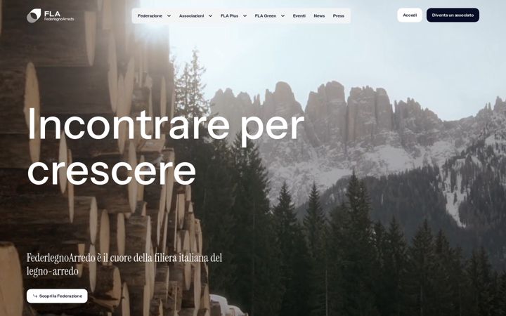 Screenshot of federlegnoarredo.it