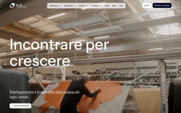 Screenshot of federlegnoarredo.net