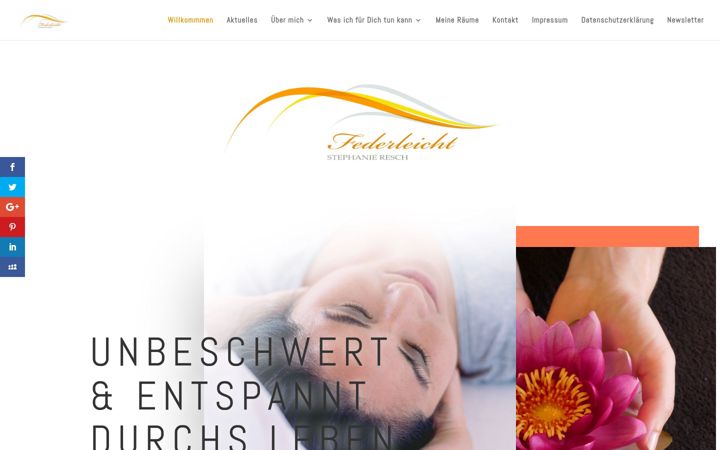 Screenshot of federleicht-stephanieresch.de