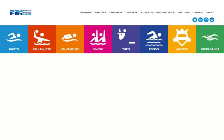 Screenshot of federnuoto.liguria.it