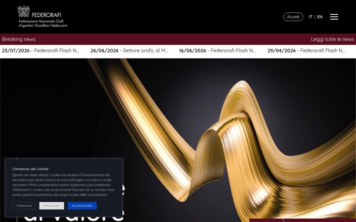 Screenshot of federorafi.it