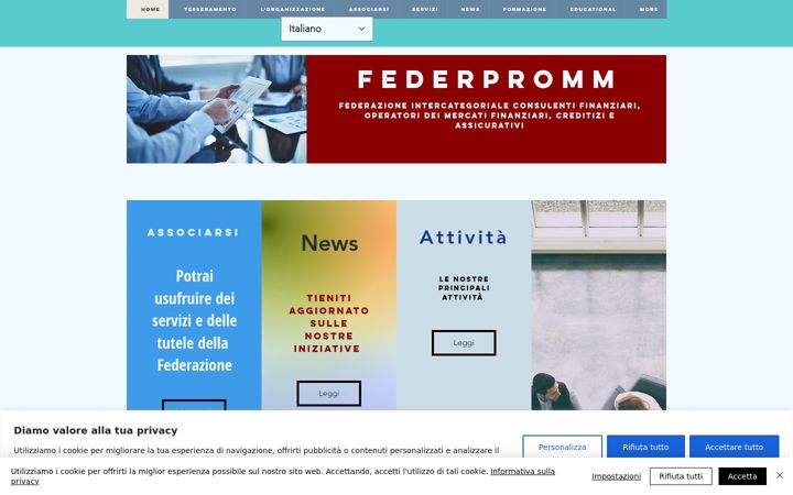 Skjámynd af federpromm.it