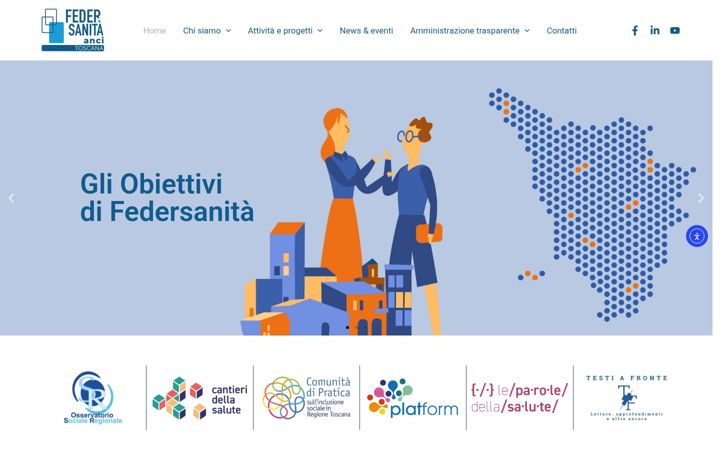 Skjámynd af federsanitatoscana.it