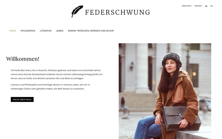 Screenshot of federschwung.net
