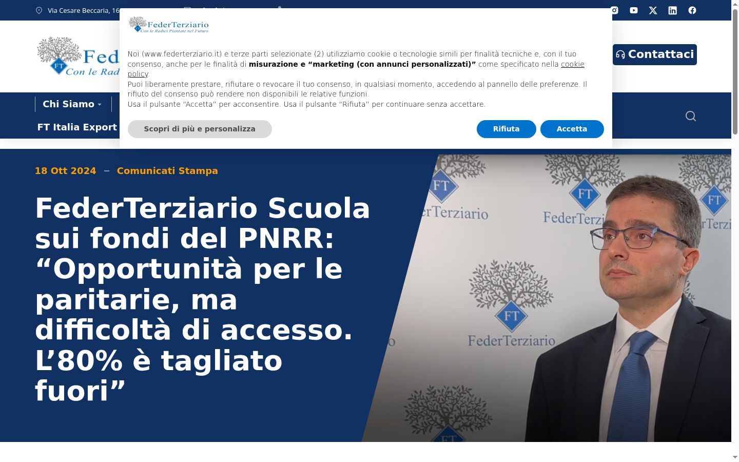 Screenshot tal-banner tal-kunsens muri qabel kwalunkwe interazzjoni