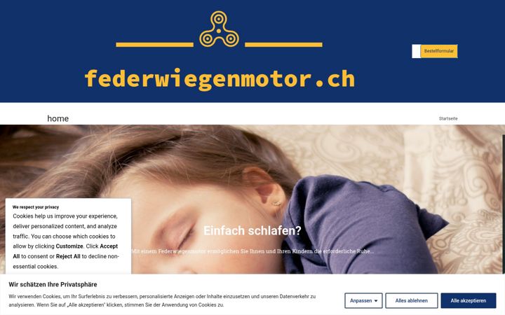 Screenshot of federwiegenmotor.ch