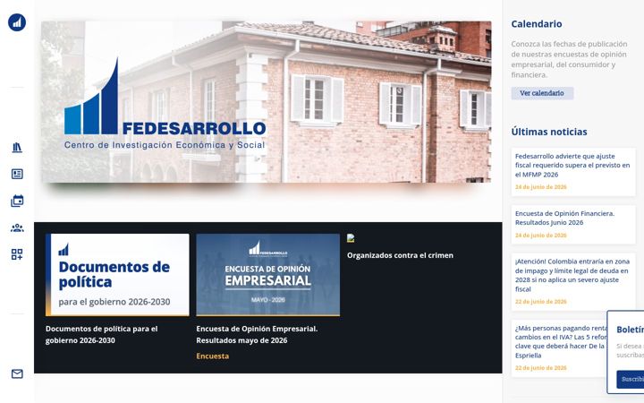 Skärmbild av fedesarrollo.org.co