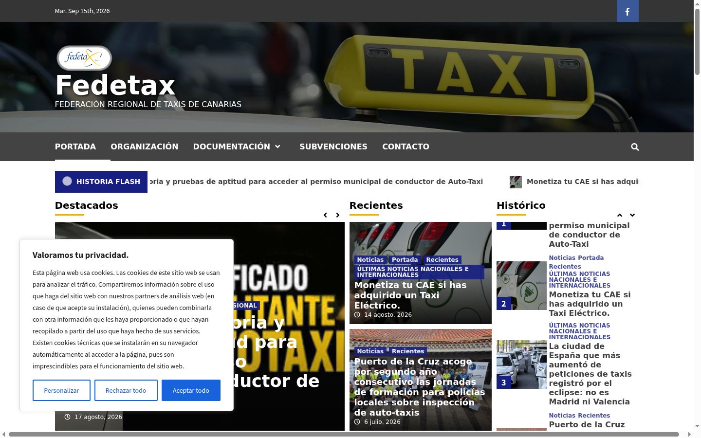 Screenshot des Einwilligungsbanners vor jeglicher Interaktion