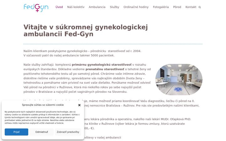 Snimka zaslona za fedgyn.sk