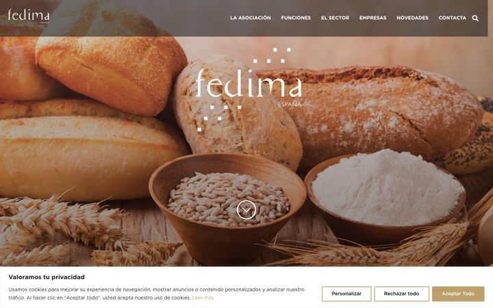 Screenshot of fedimaspain.es