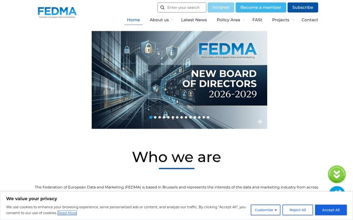 Screenshot of fedma.org