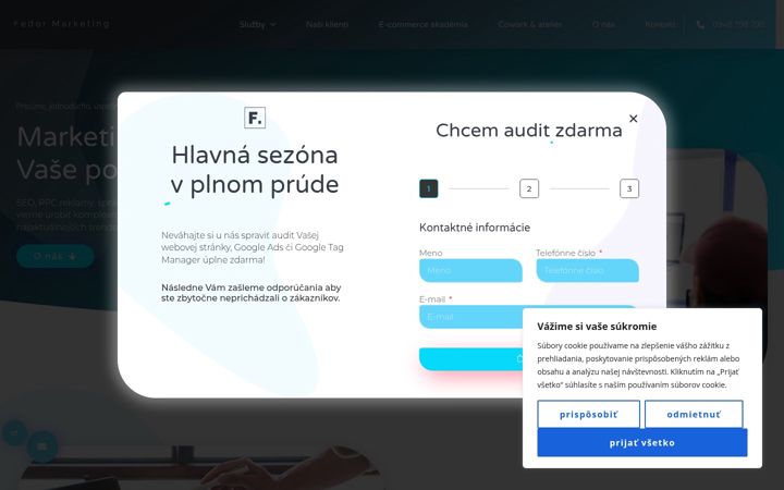 Snimka zaslona za fedormarketing.sk