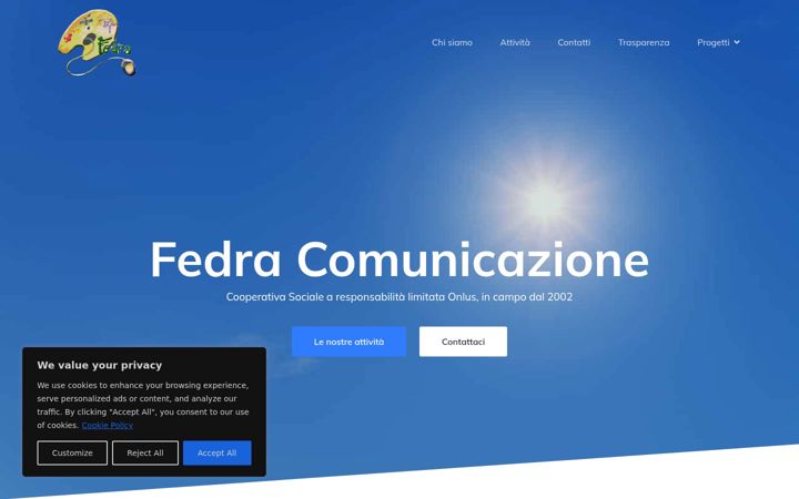Screenshot of fedracomunicazione.it