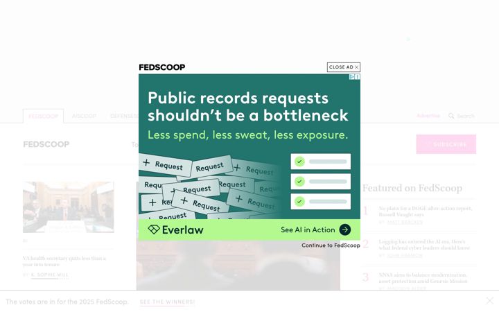 Screenshot of fedscoop.com