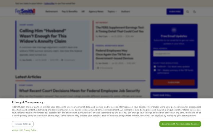 Skjermbilde av fedsmith.com
