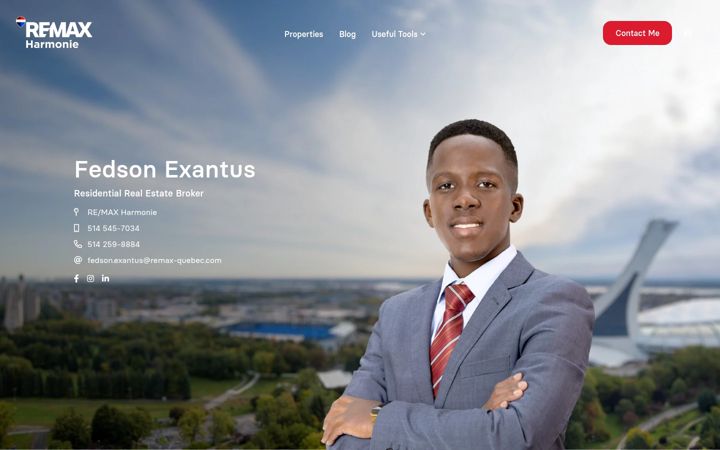 Screenshot of fedsonexantus-immo.com