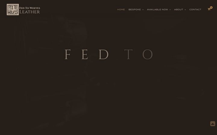 Screenshot of fedtowolvesleather.com