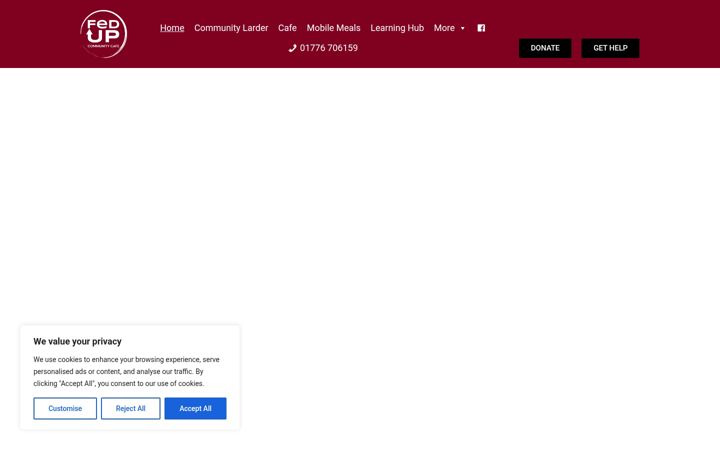 Screenshot του fedup.org.uk