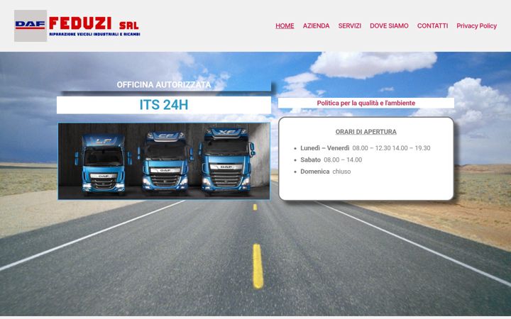 Screenshot of feduzisrl.it