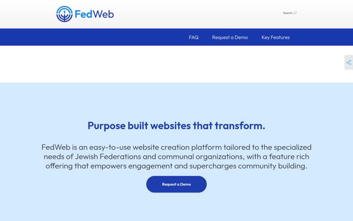 Screenshot of fedweb.org