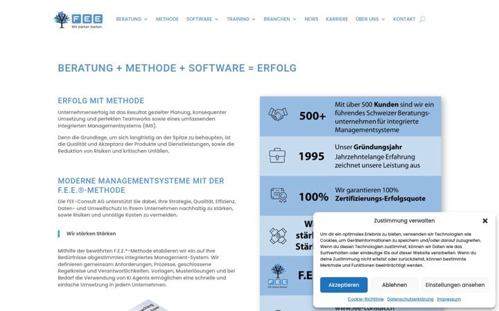 Screenshot of fee-consult.ch