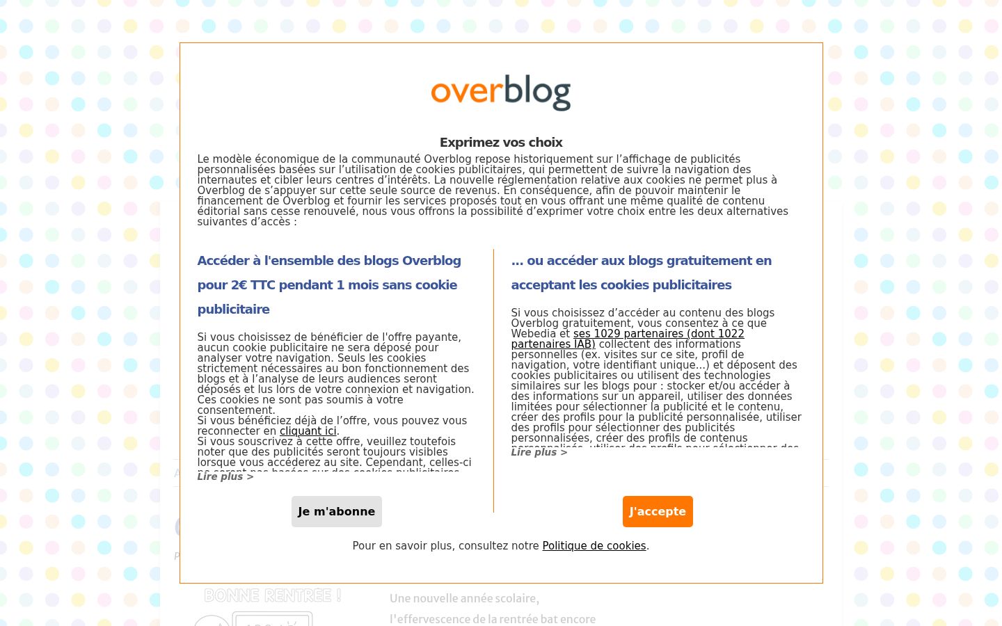 Captura de pantalla del banner de consentimiento mostrado antes de cualquier interacción