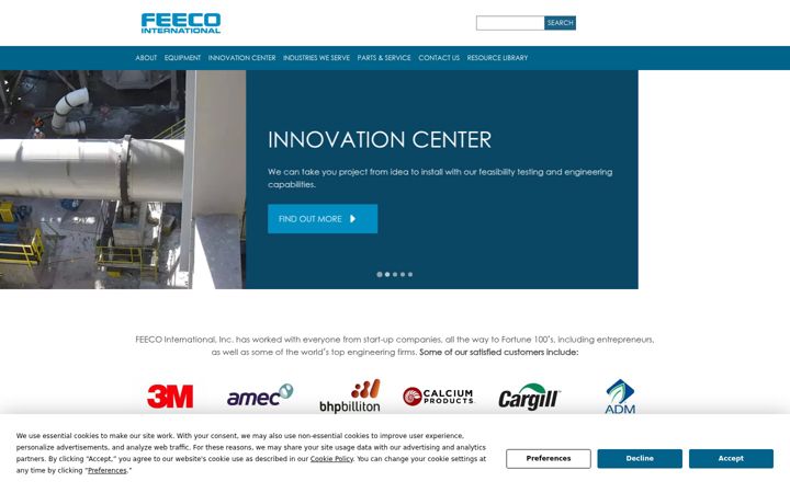 Screenshot of feeco.com