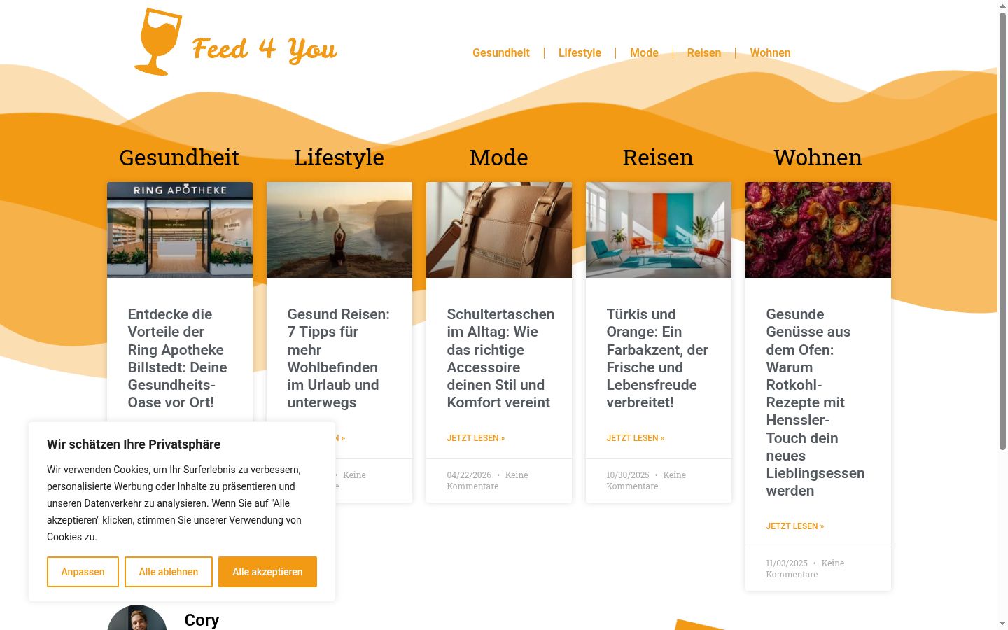 Screenshot tal-banner tal-kunsens muri qabel kwalunkwe interazzjoni