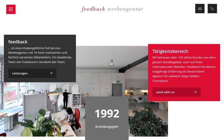 Screenshot of feedback-wa.de