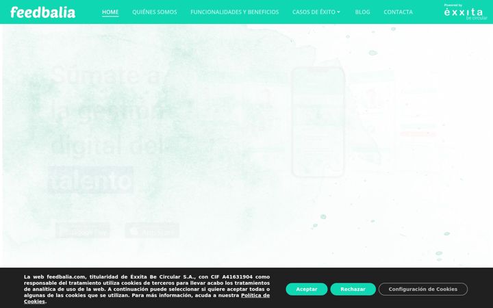 Screenshot of feedbalia.com