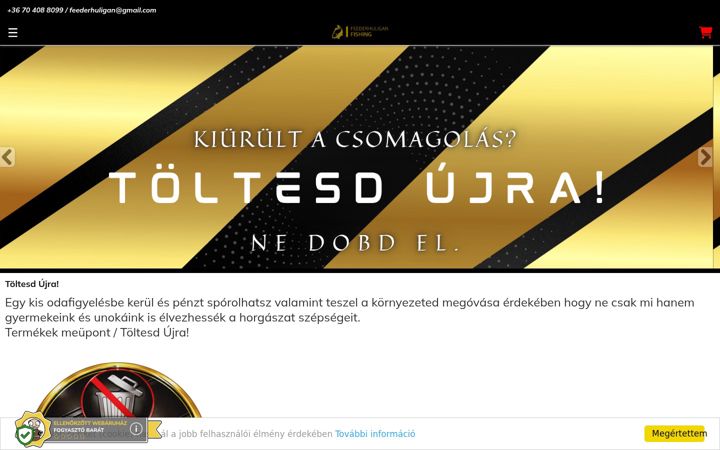 Screenshot of feederhuligan.hu