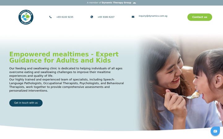 Screenshot of feeding.com.sg