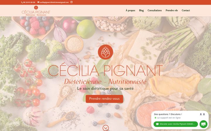 Screenshot of feedingood-dieteticienne.fr